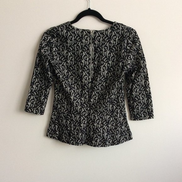 J Crew Lace Peplum Top - Picture 3 of 7